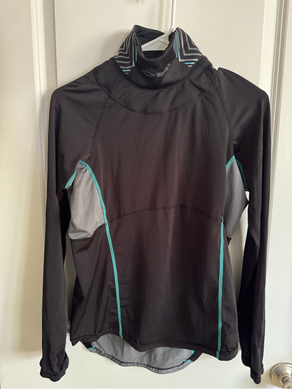 Shock Doctor Black Top w/ Teal Accents & Neck Guard - Women’s XL - Ice Hockey